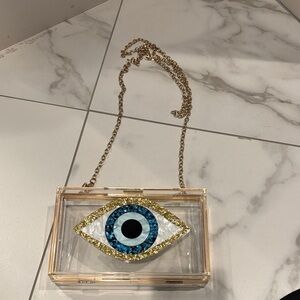 Elegant Evil Protective Eye Clear bag Clutch